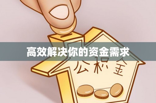 乐都高效解决你的资金需求