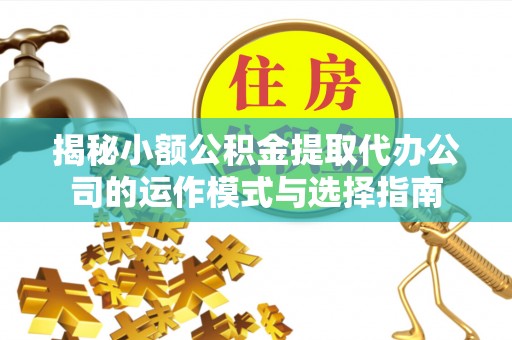 乐都揭秘小额公积金提取代办公司的运作模式与选择指南
