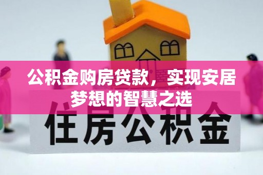乐都公积金购房贷款，实现安居梦想的智慧之选