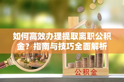 乐都如何高效办理提取离职公积金？指南与技巧全面解析