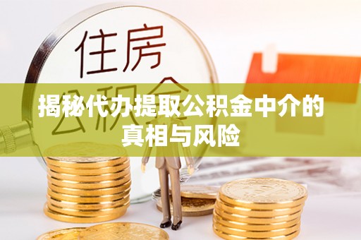乐都揭秘代办提取公积金中介的真相与风险