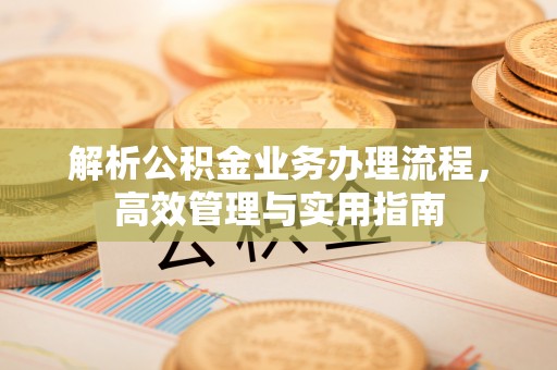 乐都解析公积金业务办理流程，高效管理与实用指南
