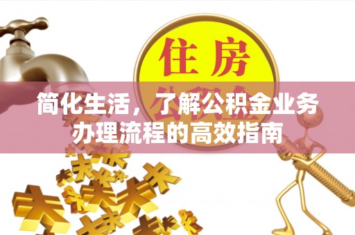 乐都简化生活，了解公积金业务办理流程的高效指南