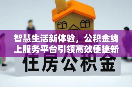 乐都智慧生活新体验，公积金线上服务平台引领高效便捷新潮流