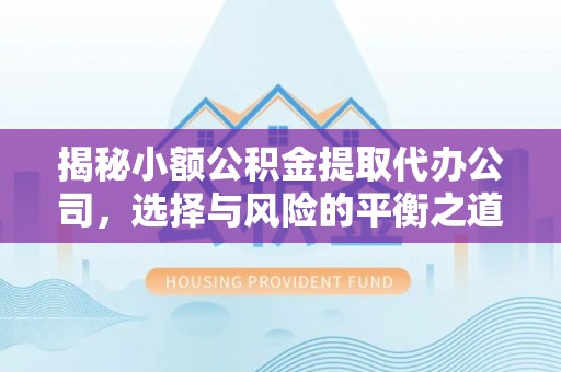 乐都揭秘小额公积金提取代办公司，选择与风险的平衡之道