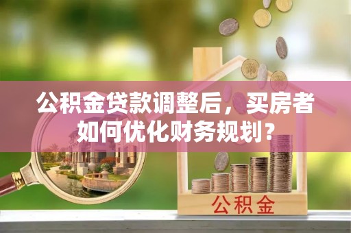 乐都公积金贷款调整后，买房者如何优化财务规划？