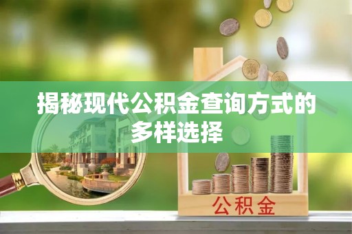 乐都揭秘现代公积金查询方式的多样选择
