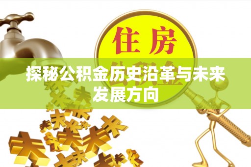 乐都探秘公积金历史沿革与未来发展方向