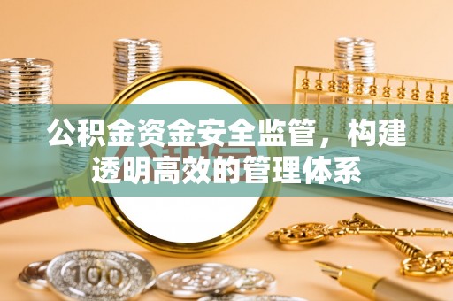 乐都公积金资金安全监管，构建透明高效的管理体系