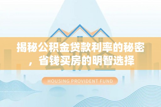 乐都揭秘公积金贷款利率的秘密，省钱买房的明智选择