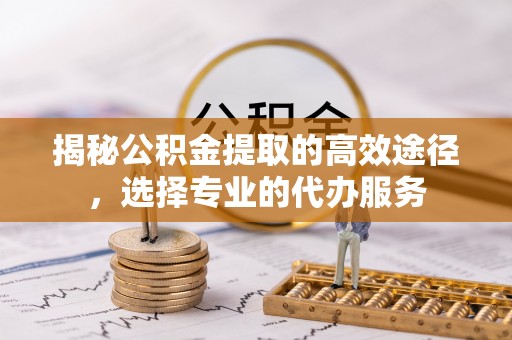 乐都揭秘公积金提取的高效途径，选择专业的代办服务