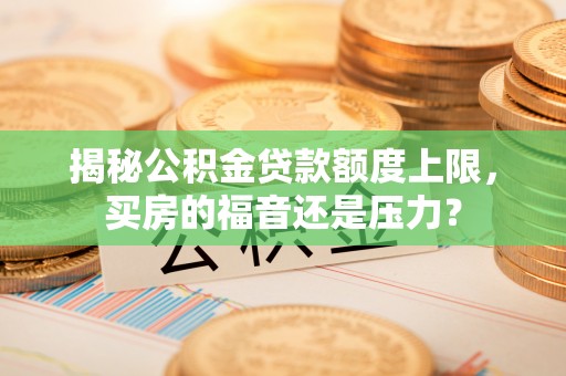 乐都揭秘公积金贷款额度上限，买房的福音还是压力？