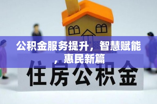 乐都公积金服务提升，智慧赋能，惠民新篇